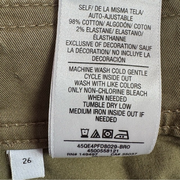 JOE’S Premium Cargo Wide Leg High Rise Pant in Burnt Olive Size 26 - Picture 9 of 9